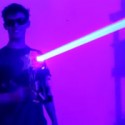 Guy’s homemade laser gun