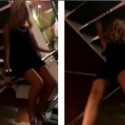 How not to slide down a railing