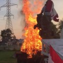 Canadian fire jumps in Go-Kart