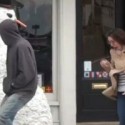 Scary Snowman Halloween Prank