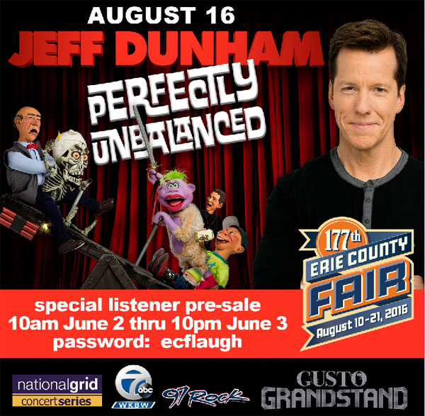 Jeff Dunham presale WGRFFM